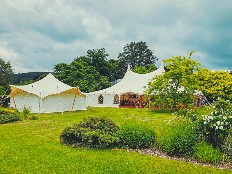 20ft Reception Tent with Heartwood Marquee
