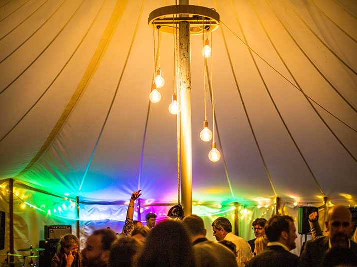 Indoor Lighting Hire for weddings, festivals and parties