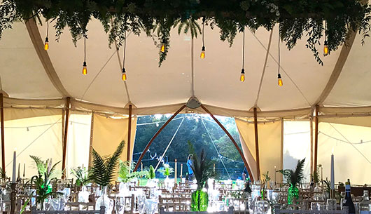 Marquee Wedding Hire just before the Meal