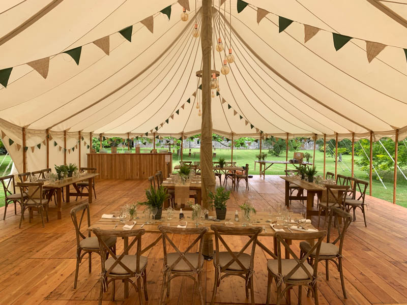 Heartwood Marquee intimate wedding